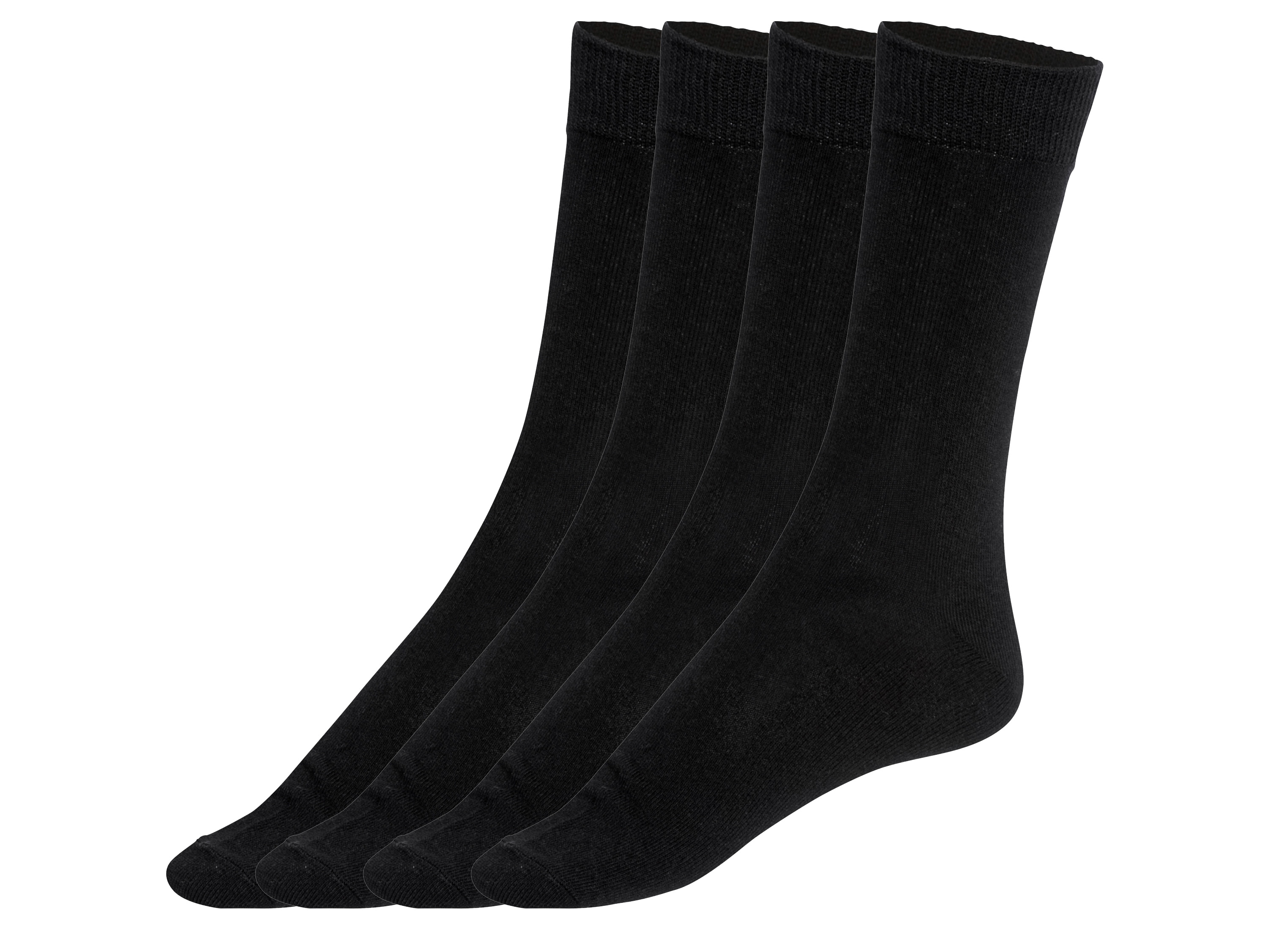 LIVERGY® Lot de 4 paires de chaussettes homme (noir, 39-42)