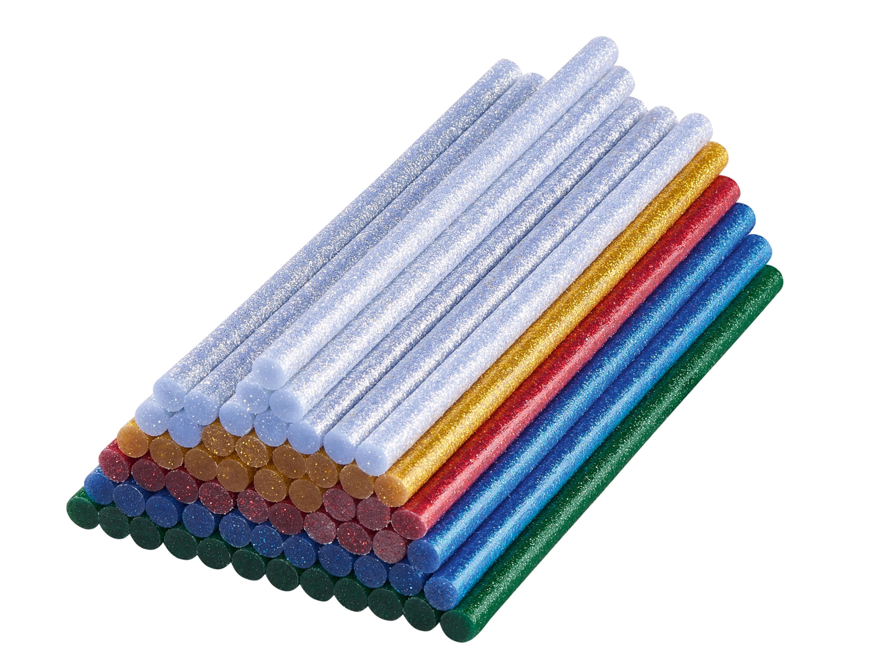 PARKSIDE® Bâtons de colle basse température, 60 pièces (à paillettes (rond))