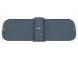 Ceinture de stimulation musculaire électrique grise avec commandes HI, LOW et TENS.