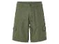 Shorts cargo vert olive à poches.
