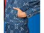 Une veste et un pantalon en jean avec un logo LIDL répété.