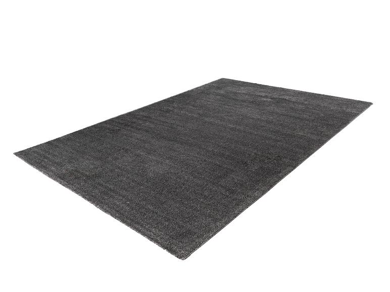 Tapis rectangulaire gris foncé
