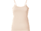 Débardeur femme beige à fines bretelles