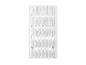Porte-manteau mural blanc avec plusieurs crochets rabattables