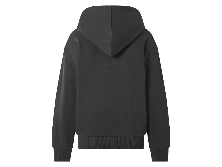 Sweat à capuche noir, vue de dos