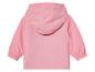 Une veste rose à capuche pour bébés.