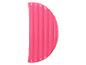 Flotteur rose en forme de demi-lune pour la piscine.