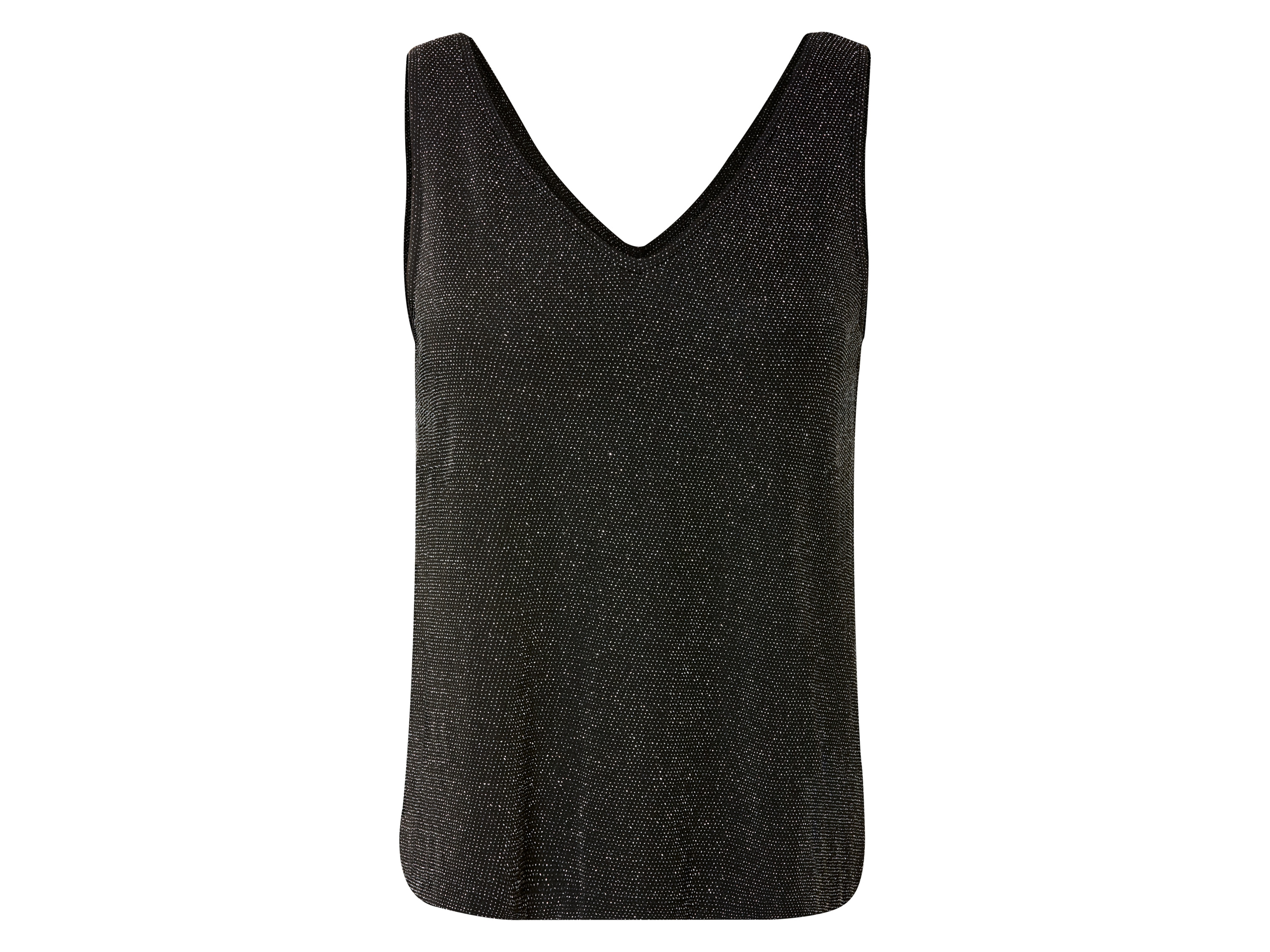 esmara® Top effet scintillant Femme (S (34/36), noir)