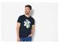 T-shirt homme bleu marine à imprimé citron, collection été.