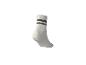 Chaussette de sport blanche avec deux rayures grises