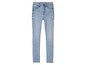 Jean skinny bleu clair pour femme.