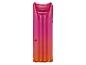Matelas pneumatique Crivit rose et orange pour la baignade.
