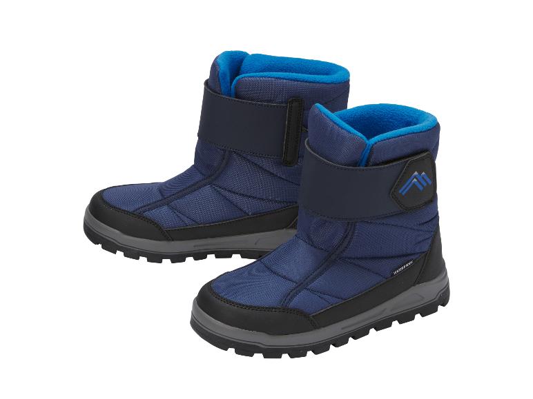 Bottes de neige CRIVIT pour enfants en bleu.
