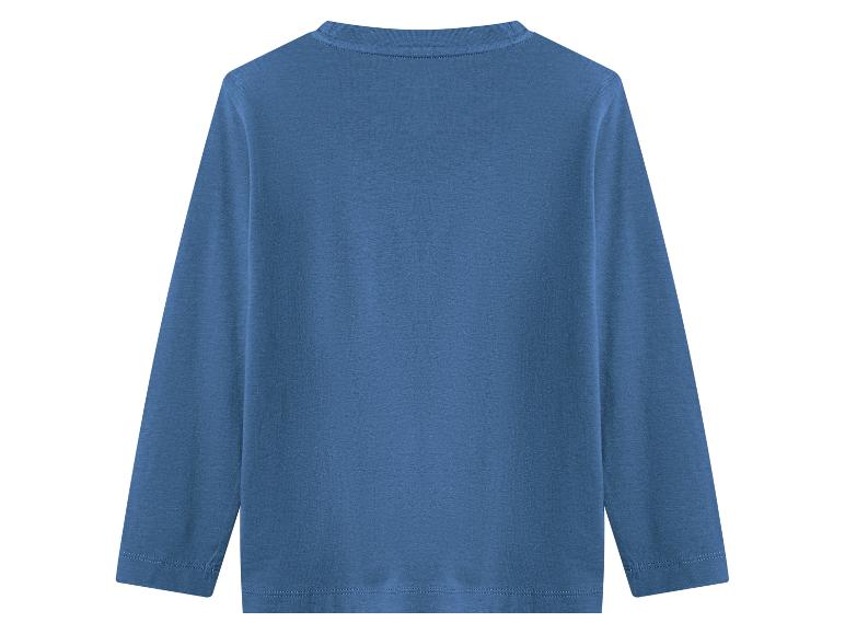 T-shirt bleu à manches longues pour enfant, vue arrière