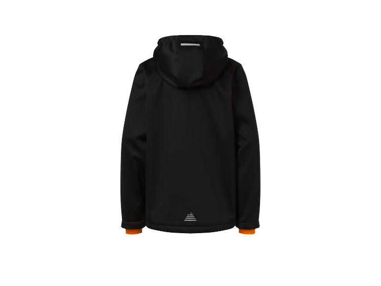 Veste noire à capuche pour enfant.