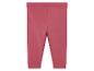 Leggings bébé rose poudré.