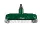 Brosse de lavage Parkside, verte, avec poils blancs et noirs, avec raccord de tuyau.
