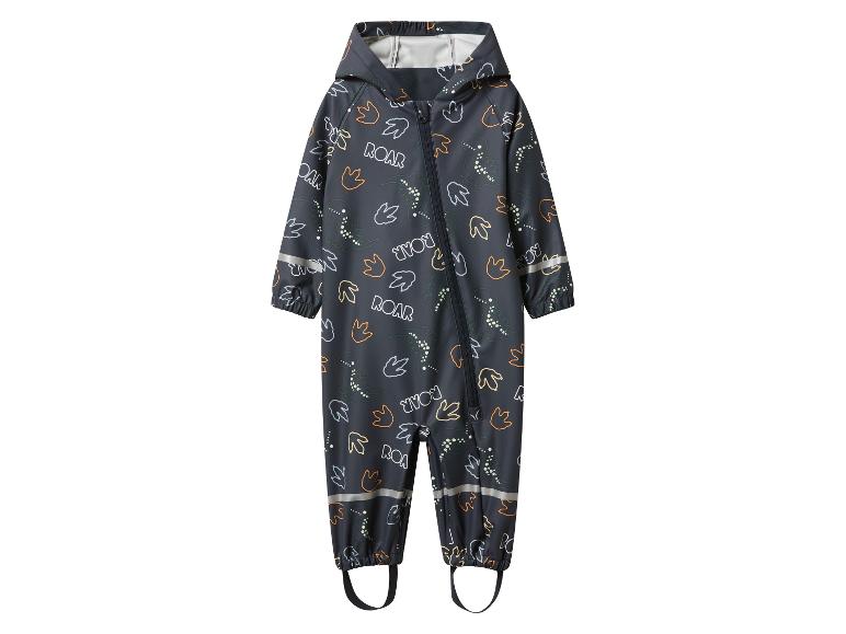 Combinaison imperméable pour enfant avec dinosaures et le mot «ROAR».