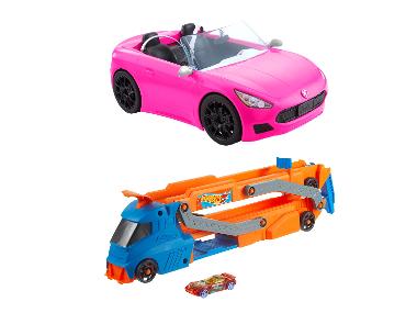 Barbie Glam Cabrio Hot Wheels City Speed Track Transporter