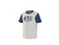 T-shirt à manches courtes avec design color block et imprimé « NYC MY TEAM NEW YORK CITY ».
