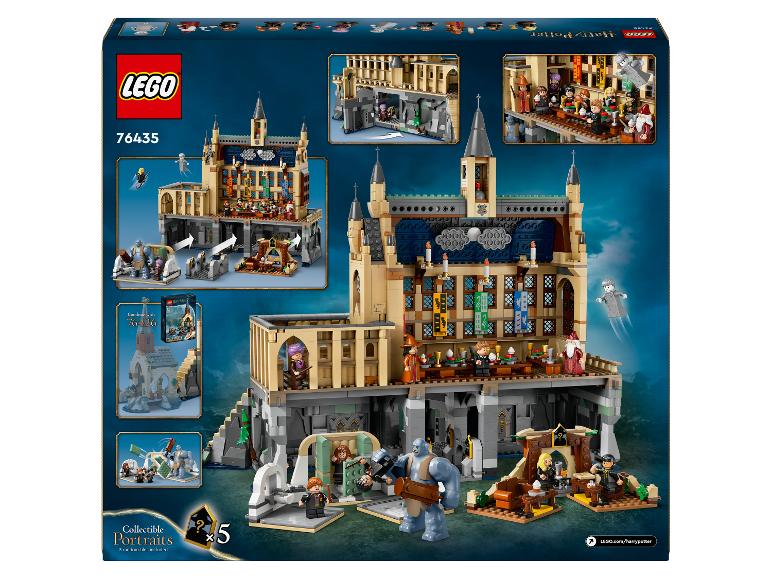 LEGO Harry Potter Château de Poudlard avec des minifigurines et une école de magie.