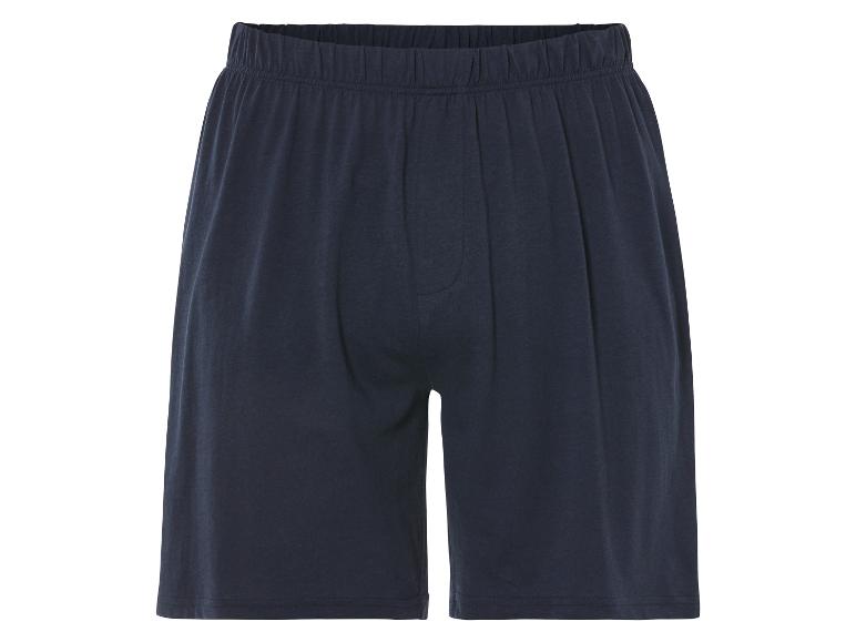 Shorts de pyjama en jersey bleu marine.