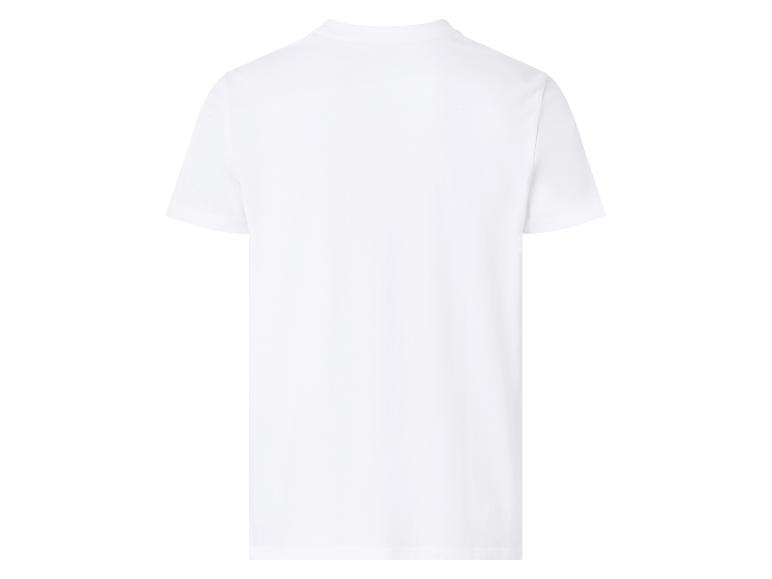 T-shirt blanc uni pour homme, vue de dos