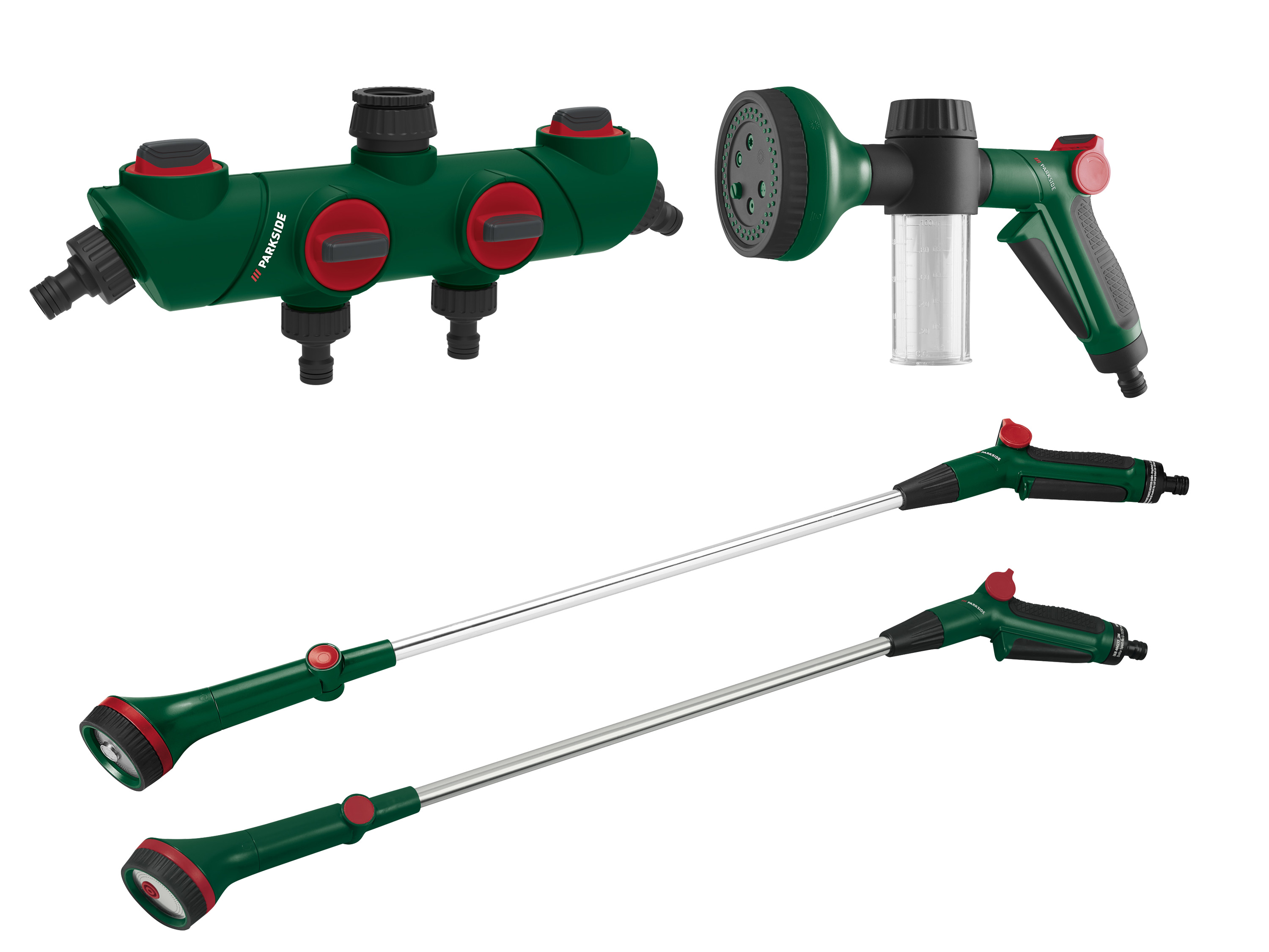 PARKSIDE® Sélecteur 4 voies ou Pistolet d'arrosage pour engrais ou Lance d'arrosage