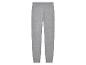 Pantalon de survêtement gris avec une taille élastique.