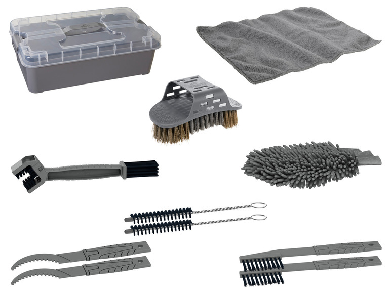Aller en mode plein écran : CRIVIT Set de nettoyage pour vélo, 10 pièces - Image 1