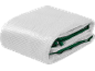 Bâche de serre blanche pliée avec bordure verte