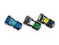 Trois voitures de course Lego Speed Champions, dont Alpine et Aston Martin.