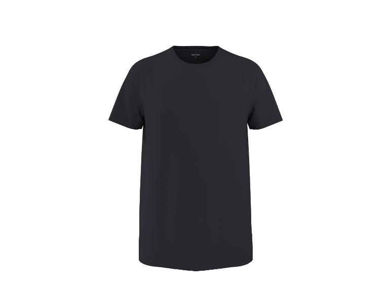 T-shirt homme bleu foncé à manches courtes et col rond