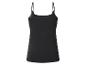 Débardeur noir pour femme à fines bretelles, vue de dos.