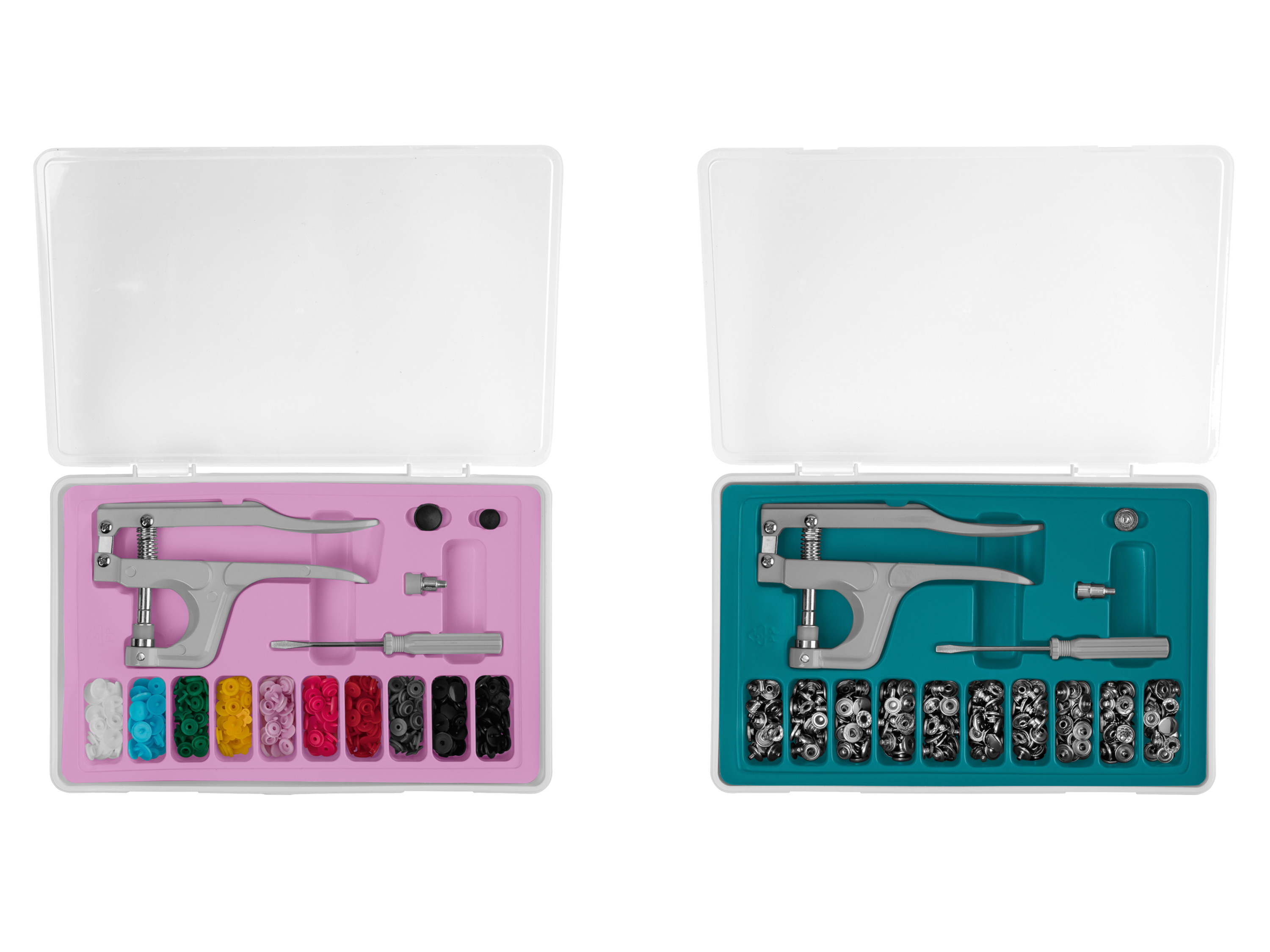 crelando® Set de boutons-pression avec pince