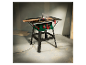 Une scie circulaire de table Parkside en fonctionnement.