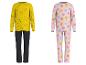Pyjamas pour enfants LUPILU® avec motifs Pokémon en jaune et rose.