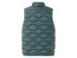 Une veste matelassée vert foncé avec un motif de piqûre ondulé.