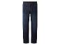 Jean droit homme bleu foncé avec surpiqûres marron clair