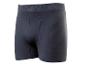 Boxer de sport gris foncé de Crivit avec un design rayé.