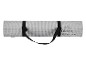 Tapis de yoga gris Crivit avec sangle de transport.