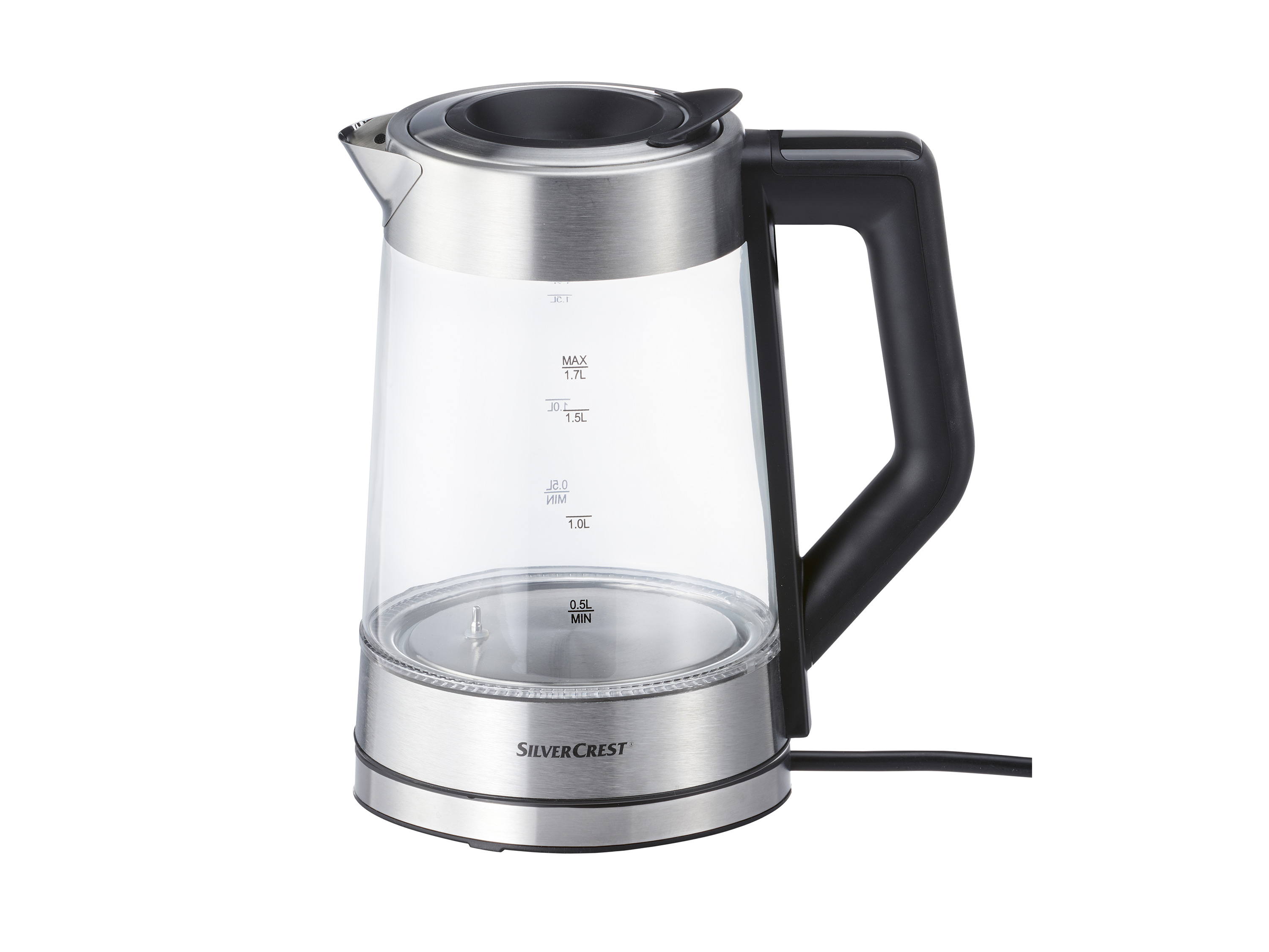 SILVERCREST® KITCHEN TOOLS Bouilloire en verre, 1,7 L