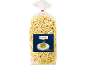 Sachet de pâtes Trofie avec étiquette montrant des pâtes au pesto.