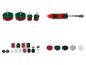 Brosses rotatives Parkside et tampons de polissage pour voiture.