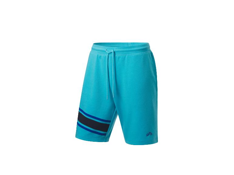 Shorts turquoise à cordon, style sport.