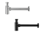 Siphon de lavabo LIVARNO® en chrome et noir mat