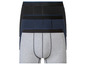 Trois paires de boxers en gris, bleu foncé et noir.