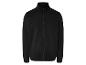 Un sweat-shirt noir à fermeture éclair et manches longues