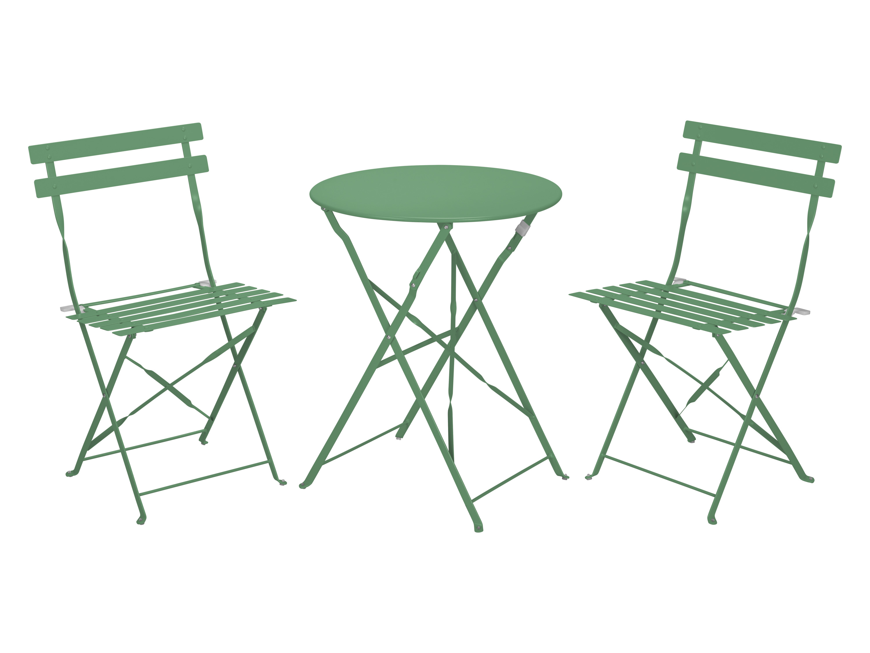 LIVARNO home Ensemble de table et chaises bistro (vert)