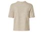 Pull beige à manches courtes et col rond